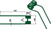 Heuwenderzinken Ø9 2