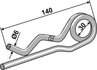 Federvorstecker mit Doppelfeder 2