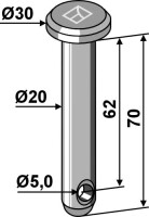 Splintbolzen Ø20x70 2