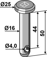 Splintbolzen Ø16x45 2