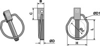 Klappsplint Ø4,5x32 2