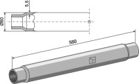 Spannhülse 580mm 2