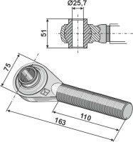 Spindel M30x3,5