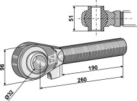 Spindel M42x3 - 190 2