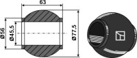 Oberlenkerkugel Kat. IV - BLACK LINE 2