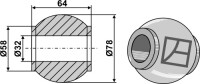 Oberlenkerkugel Kat. IV-III 2