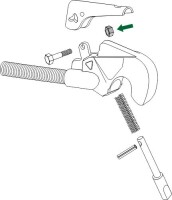 Mutter für Oberlenker-Fanghaken, altes Modell 2