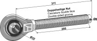 Spindel 1.3/4 - links Gewinde 2