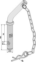 Steckbolzen mit abgebogenen Griff 2