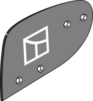 Vorschälerblech D2 - links 2