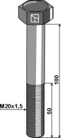 Sechskantschraube M20x1,5x100 ohne Mutter