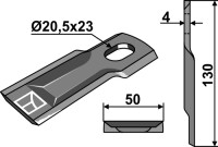 Rotorklinge 130x50mm 2