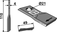 Rotorklinge 110x49mm 2