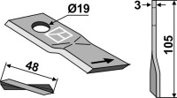 Rotorklingen 105x48mm