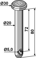 Splintbolzen Ø20x80 2