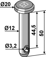Splintbolzen Ø12x50 2