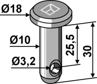 Splintbolzen Ø10x30 2