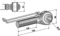 Spindel M42x3 - 120 2