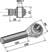 Spindel M36x3