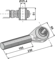 Spindel M36x3 2