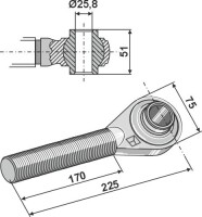 Spindel M30x3,5 2