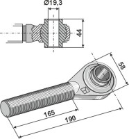 Spindel M30x3,5