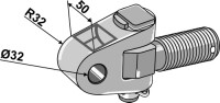 Gelenkkopf Schlepperseitig - M36x3 2