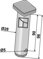 Bolzen Ø28 2