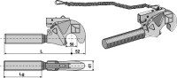 Oberlenker-Fanghaken M30x3,5 2