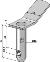 Steckbolzen mit abgebogenen Griff 2