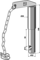 Steckbolzen mit Kette und Klappsplint