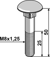 Flachrundschraube M8x1,25x50 ver gallery 16_2nd