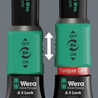 Wera Drehmomentschlüssel Click-Torque Lock, R/L, Durchs