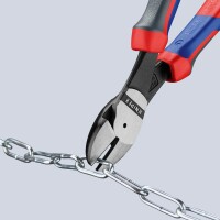 Knipex Kraft-Seitenschneider poliert mit Mehrkomponenten-Gri