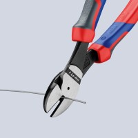 Knipex Kraft-Seitenschneider poliert mit Mehrkomponenten-Gri