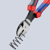 Knipex Kraft-Seitenschneider poliert mit Mehrkomponenten-Gri