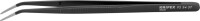 Knipex Pinzette Pr&auml;zision spitz gebogen 155mm...