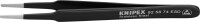 Knipex Pinzette ESD rund 120mm 2mm schwarz