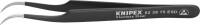 Knipex Pinzette ESD Sichelform 120mm schwarz