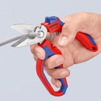 Knipex Elektriker-Schere 160mm abgewinkelt 7