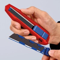 Knipex Cuttermesser Alu Druckguss 18mm m. 3 Klingen 7