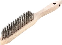 Lessmann Handdrahtb&uuml;rste rostfrei gewellt 0,35mm...