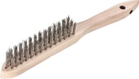 Lessmann Handdrahtb&uuml;rste rostfrei gewellt 0,35mm...