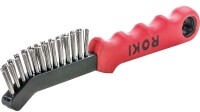 Lessmann Drahtb&uuml;rste ROKI Stahl glatt 0,35mm