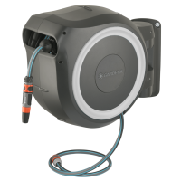 Gardena Wand-Schlauchbox RollUp L (weiß), 30m 1