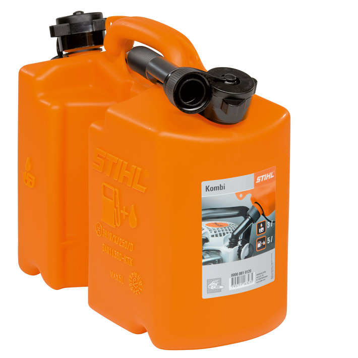 STIHL Kombi-Kanister 5l Kraftstoff & 3l Sägekettenhaftöl, orange –  Rahmsdorf Shop