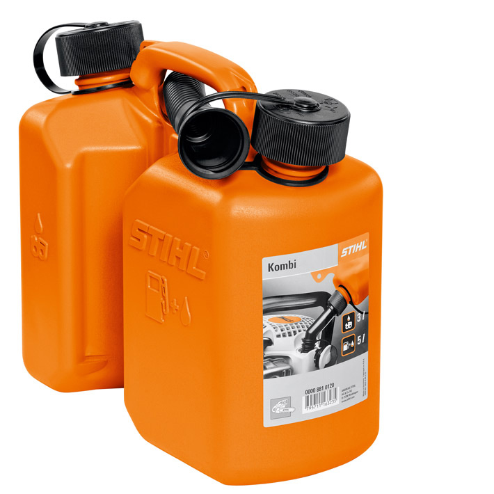 STIHL Kombi-Kanister 3l Kraftstoff & 1,5l Sägekettenhaftöl, orange –  Rahmsdorf Shop
