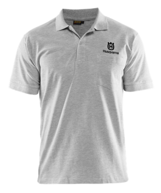 Husqvarna Poloshirt Herren, graumeliert, Gr. XS